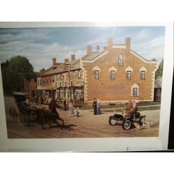 First Encounter 1900 Village Scene Russwurm